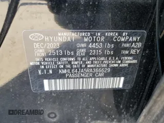 2024 Hyundai Sonata SEL с VIN KMHL64JA5RA366629, выставлен на аукционе Copart как лот 48868165 с пробегом 20 063 миль миль и Списание • Salvage title. История ставок и продаж доступна на DreamBid. Изображение 12.