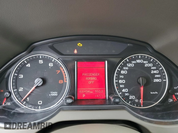 2011 Audi Q5 Premium Plus with VIN WA1LFAFP6BA052147, listed as a Copart auction lot 84075824 with 168,494 mi miles and Clean Title. Bid and sale history available at DreamBid. Image 9.