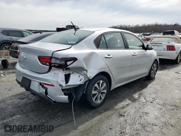 2023 Kia Rio S with VIN 3KPA24AD1PE613494, listed as a Copart auction lot 44793635 with 11,944 mi miles and Salvage Title. Bid and sale history available at carsss.com. Image 3.