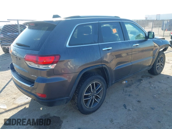 2020 Jeep Grand Cherokee Limited with VIN 1C4RJEBG7LC364947, listed as a IAAI auction lot 41626549 with 82,307 mi miles. Bid and sale history available at carsss.com. Image 4.