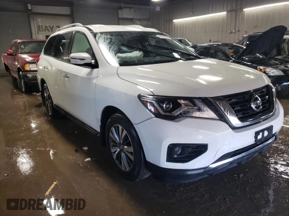 2019 Nissan Pathfinder S with VIN 5N1DR2MM8KC596326, listed as a Copart auction lot 48742555 with 71,577 mi miles and Salvage title. Bid and sale history available at DreamBid. Image 4.