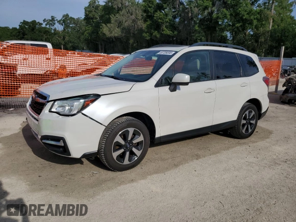 2017 Subaru Forester Premium with VIN JF2SJAGC7HH550757, listed as a Copart auction lot 53709095 with 140,689 mi miles and Salvage Title. Bid and sale history available at carsss.com. Image 1.