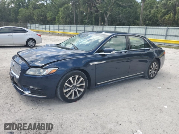 2017 Lincoln Continental Premiere with VIN 1LN6L9PK0H5602517, listed as a Copart auction lot 49051455 with 125,244 mi miles and Salvage Title. Bid and sale history available at carsss.com. Image 1.
