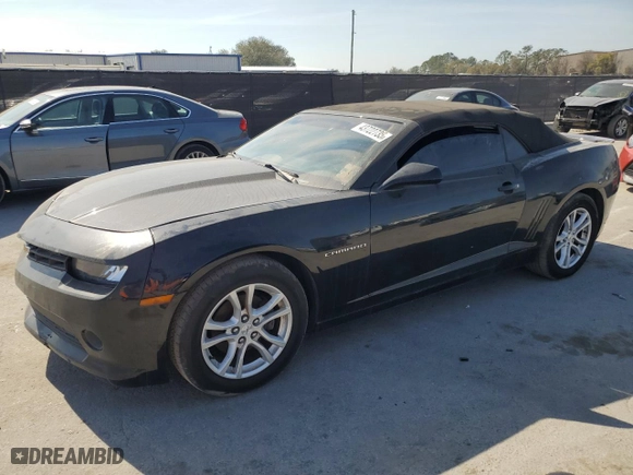 2015 Chevrolet Camaro LT with VIN 2G1FD3D33F9221863, listed as a Copart auction lot 43722735 with 100,027 mi miles and Clean Title. Bid and sale history available at carsss.com. Image 1.