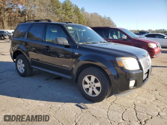 2008 Mercury Mariner with VIN 4M2CU81Z88KJ45620, listed as a Copart auction lot 45960965 with 201,112 mi miles and Salvage title. Bid and sale history available at DreamBid. Image 4.