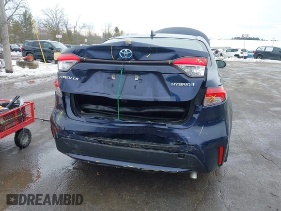 2021 Toyota Corolla Hybrid LE with VIN JTDEAMDE2MJ030035, listed as a IAAI auction lot 41644662 with 130,693 mi miles. Bid and sale history available at carsss.com. Image 6.