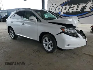 2012 Lexus RX 350 with VIN 2T2BK1BA9CC145574, listed as a Copart auction lot 53863225 with 76,555 mi miles and Salvage Title. Bid and sale history available at DreamBid. Image 4.