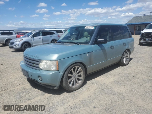 2008 Land Rover Range Rover HSE with VIN SALMF154X8A263838, listed as a Copart auction lot 64144115 with 203,894 mi miles and Clean title. Bid and sale history available at DreamBid. Image 1.