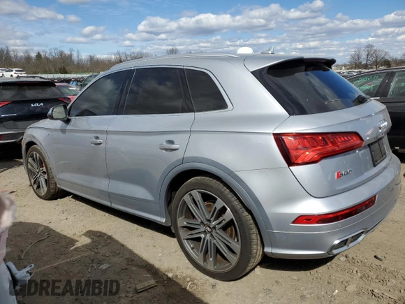 2018 Audi SQ5 Premium Plus with VIN WA1A4AFY6J2136631, listed as a Copart auction lot 46690244 with 57,001 mi miles and . Bid and sale history available at DreamBid. Image 2.