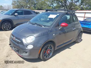 2014 FIAT 500 Sport with VIN 3C3CFFBR0ET190956, listed as a IAAI auction lot 41787319 with 140,754 mi miles and . Bid and sale history available at DreamBid. Image 2.