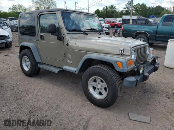 2004 Jeep Wrangler Sahara with VIN 1J4FA59SX4P791038, listed as a Copart auction lot 56154455 with 193,693 mi miles and Salvage title. Bid and sale history available at DreamBid. Image 4.