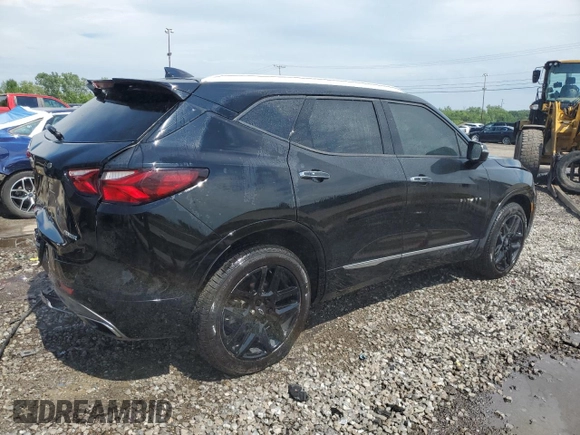 2020 Chevrolet Blazer Premier with VIN 3GNKBLRS1LS667740, listed as a Copart auction lot 63771195 with 57,679 mi miles and Salvage title. Bid and sale history available at DreamBid. Image 3.