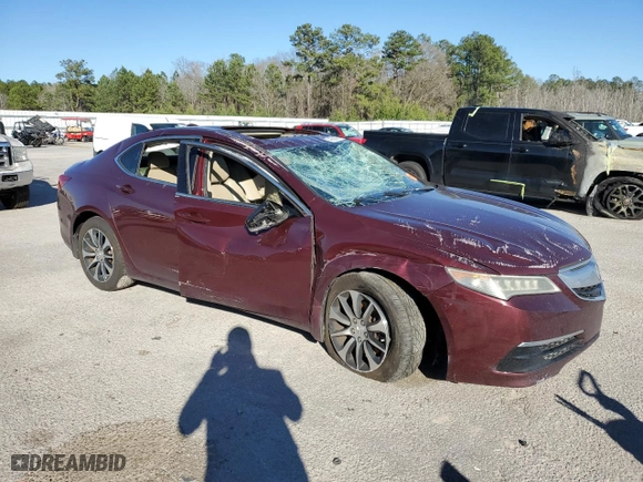 2015 Acura TLX Tech with VIN 19UUB1F50FA021889, listed as a Copart auction lot 47689405 with 162,995 mi miles and Salvage Title. Bid and sale history available at carsss.com. Image 4.