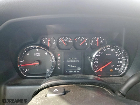 2018 Chevrolet Silverado 1500 Custom with VIN 1GCRCPEH8JZ243851, listed as a Copart auction lot 52632695 with 186,609 mi miles and Salvage Title. Bid and sale history available at carsss.com. Image 9.