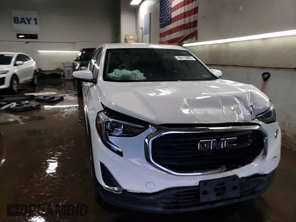 2020 GMC Terrain SLE with VIN 3GKALMEV3LL202544, listed as a Copart auction lot 48913885 with 82,841 mi miles and Salvage Title. Bid and sale history available at carsss.com. Image 13.