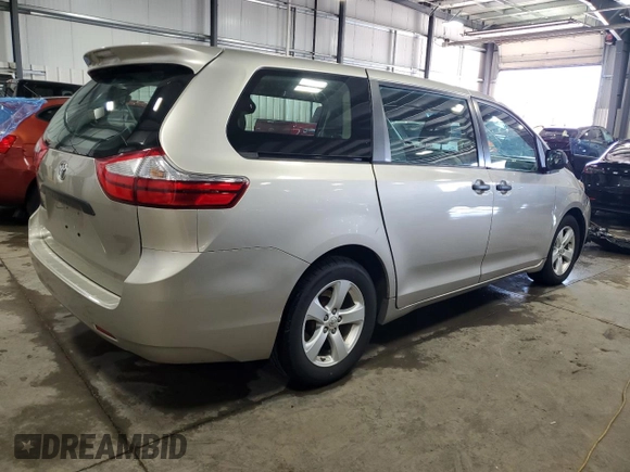 2015 Toyota Sienna L with VIN 5TDZK3DC1FS598628, listed as a Copart auction lot 54139805 with 113,364 mi miles and Salvage title. Bid and sale history available at DreamBid. Image 3.