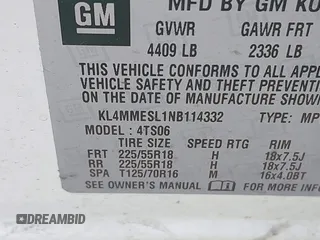 2022 Buick Encore GX Select с VIN KL4MMESL1NB114332, выставлен на аукционе IAAI как лот 42492669 с пробегом 35 759 миль миль и . История ставок и продаж доступна на DreamBid. Изображение 9.