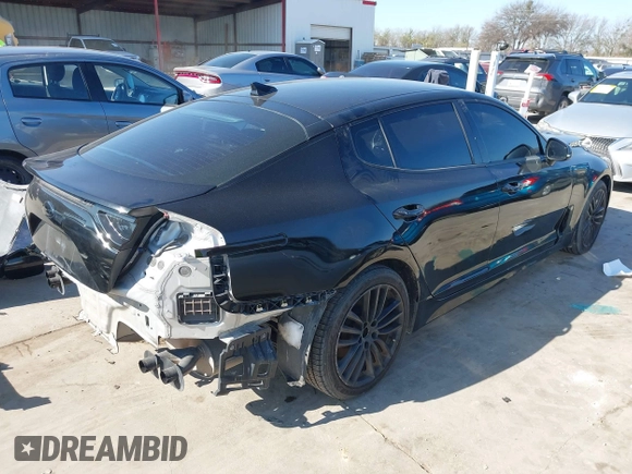 2018 Kia Stinger with VIN KNAE15LA5J6031079, listed as a IAAI auction lot 41137507 with 82,911 mi miles and . Bid and sale history available at DreamBid. Image 4.