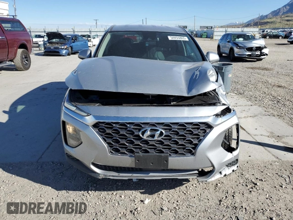 2020 Hyundai Santa Fe SE with VIN 5NMS2CAD1LH199165, listed as a Copart auction lot 54455865 with 27,688 mi miles and Salvage title. Bid and sale history available at DreamBid. Image 5.