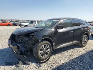 2017 Nissan Murano S with VIN 5N1AZ2MH2HN166245, listed as a Copart auction lot 47390505 with 71,371 mi miles and Salvage Title. Bid and sale history available at carsss.com. Image 1.