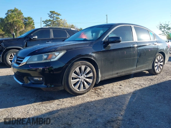 2014 Honda Accord EX-L with VIN 1HGCR2F81EA010048, listed as a IAAI auction lot 41754584 with 126,050 mi miles and . Bid and sale history available at carsss.com. Image 18.