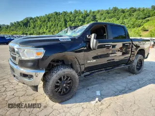 2020 Ram 1500 Big Horn with VIN 1C6SRFFT3LN329731, listed as a Copart auction lot 62726445 with 28,834 mi miles and Salvage title. Bid and sale history available at DreamBid. Image 1.