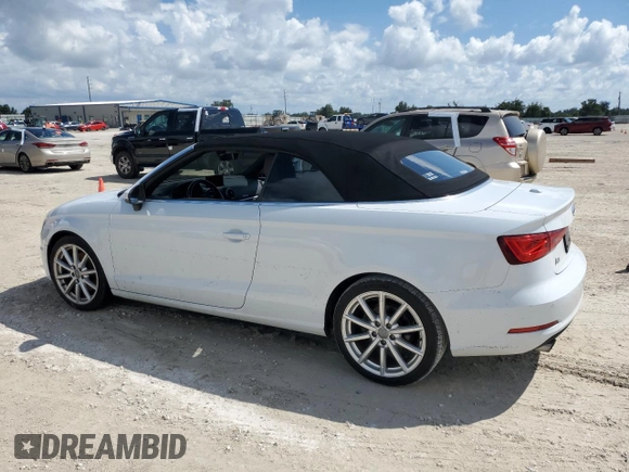 2016 Audi A3 2.0T Premium with VIN WAU78LFF6G1010344, listed as a Copart auction lot 73640494 with 0 mi miles and Salvage Title. Bid and sale history available at carsss.com. Image 2.