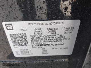 2022 Chevrolet Traverse LS with VIN 1GNERFKW6NJ184093, listed as a IAAI auction lot 41867296 with 28,733 mi miles. Bid and sale history available at carsss.com. Image 9.