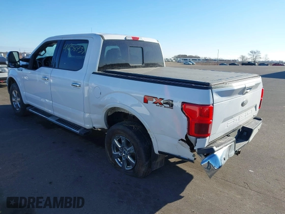 2018 Ford F-150 XL with VIN 1FTEW1EG3JKF42991, listed as a IAAI auction lot 41858937 with 74,872 mi miles. Bid and sale history available at carsss.com. Image 3.