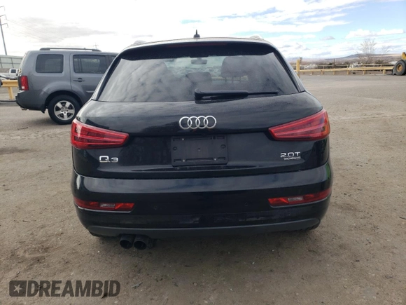 2016 Audi Q3 Premium Plus with VIN WA1EFCFS5GR000591, listed as a Copart auction lot 45585415 with 87,303 mi miles and Salvage title. Bid and sale history available at DreamBid. Image 6.