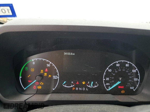 2023 Ford Maverick XL with VIN 3FTTW8E30PRA90063, listed as a Copart auction lot 51502685 with 34,133 mi miles and Salvage Title. Bid and sale history available at DreamBid. Image 9.