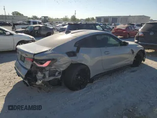 2021 BMW M4 with VIN WBS53AZ07MCH50971, listed as a Copart auction lot 73740474 with 11,512 mi miles and Salvage Title. Bid and sale history available at carsss.com. Image 3.