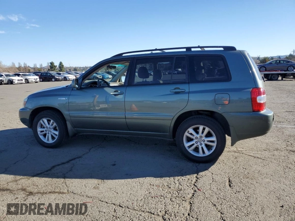 2007 Toyota Highlander Hybrid with VIN JTEGW21A570016751, listed as a Copart auction lot 88557075 with 238,549 mi miles and Salvage Title. Bid and sale history available at carsss.com. Image 2.