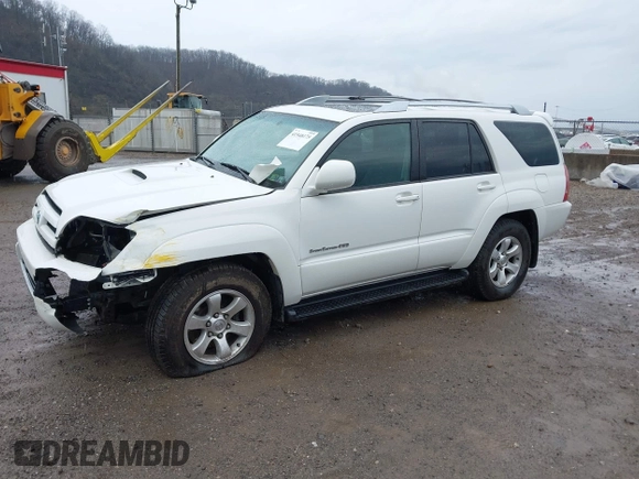 2004 Toyota 4Runner SR5 with VIN JTEBU14R348018992, listed as a IAAI auction lot 41948175 with 106,894 mi miles and . Bid and sale history available at DreamBid. Image 2.