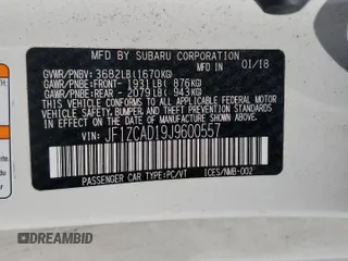 2018 Subaru BRZ tS with VIN JF1ZCAD19J9600557, listed as a Copart auction lot 50797945 with 52,110 mi miles and Salvage title. Bid and sale history available at DreamBid. Image 15.