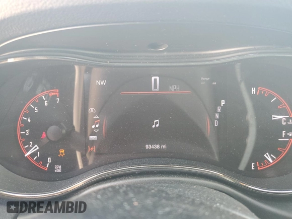 2020 Dodge Durango GT with VIN 1C4RDJDG2LC395066, listed as a Copart auction lot 58250105 with 93,438 mi miles and Salvage title. Bid and sale history available at DreamBid. Image 9.