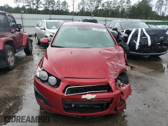 2014 Chevrolet Sonic LT with VIN 1G1JC5SH1E4150509, listed as a Copart auction lot 42500504 with 125,848 mi miles and Salvage Title. Bid and sale history available at DreamBid. Image 5.