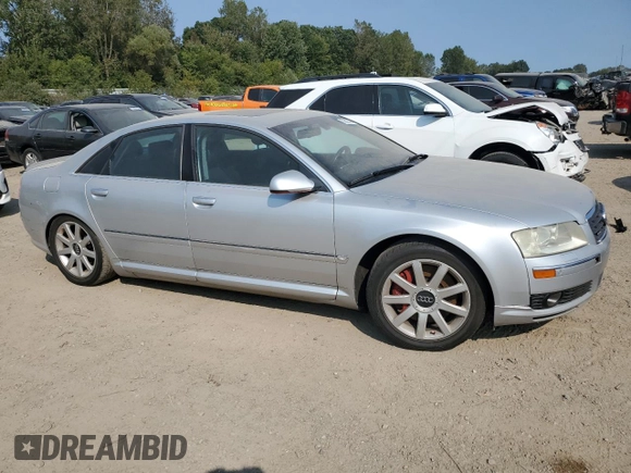 2005 Audi A8 4.2L z VIN WAULL44E55N010807, wystawiony jako Copart lot #70617494 z przebiegiem Nie podano mil oraz Czysty tytuł • Clean title. Historia ofert i sprzedaży dostępna na DreamBid. Obrazek 4.