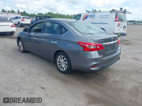 2018 Nissan Sentra SV with VIN 3N1AB7AP1JL635805, listed as a IAAI auction lot 42133147 with 140,500 mi miles. Bid and sale history available at carsss.com. Image 3.