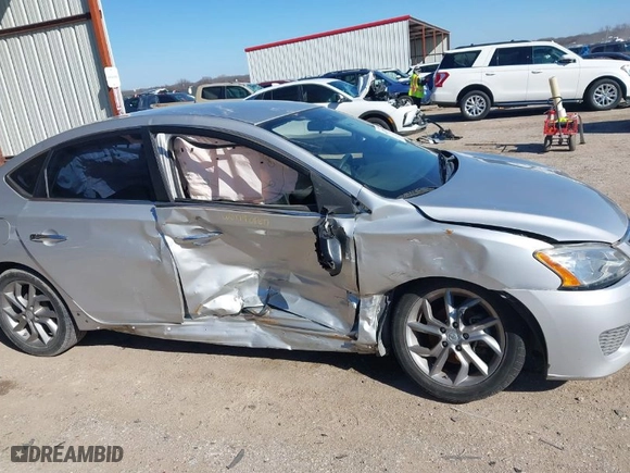 2013 Nissan Sentra SR with VIN 3N1AB7AP6DL673017, listed as a IAAI auction lot 41478201 with 144,884 mi miles. Bid and sale history available at carsss.com. Image 6.