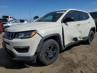 2018 Jeep Compass Sport with VIN 3C4NJCAB9JT411244, listed as a Copart auction lot 53242645 with 29,870 mi miles and Clean Title. Bid and sale history available at carsss.com. Image 1.