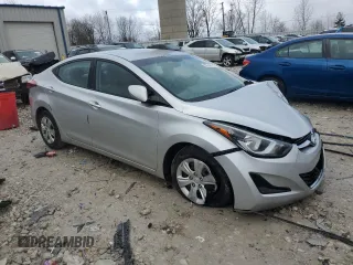 2016 Hyundai Elantra SE with VIN 5NPDH4AE7GH703619, listed as a Copart auction lot 53146755 with Not provided miles and Salvage title. Bid and sale history available at DreamBid. Image 4.