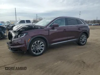 2022 Lincoln Nautilus Reserve with VIN 2LMPJ8K9XNBL21264, listed as a Copart auction lot 49489175 with 16,120 mi miles and Salvage title. Bid and sale history available at DreamBid. Image 1.