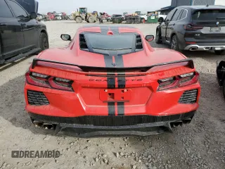 2021 Chevrolet Corvette 3LT with VIN 1G1YC2D42M5105403, listed as a Copart auction lot 43634015 with 25,635 mi miles and Salvage Title. Bid and sale history available at carsss.com. Image 6.