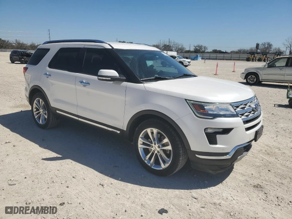 2018 Ford Explorer Limited with VIN 1FM5K7FH8JGC07438, listed as a Copart auction lot 48600075 with 77,580 mi miles and Salvage Title. Bid and sale history available at carsss.com. Image 4.