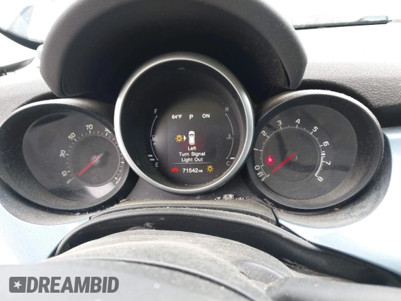 2017 FIAT 500X Lounge with VIN ZFBCFXDB1HP639672, listed as a IAAI auction lot 42033838 with 71,542 mi miles and . Bid and sale history available at DreamBid. Image 7.