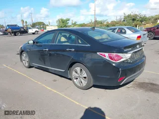 2013 Hyundai Sonata Hybrid with VIN KMHEC4A48DA092248, listed as a IAAI auction lot 41240199 with 150,322 mi miles. Bid and sale history available at carsss.com. Image 3.