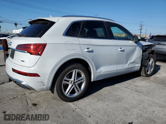 2024 Audi Q5 S line Premium with VIN WA1G2AFY1R2069111, listed as a Copart auction lot 46171785 with 10,350 mi miles and Salvage title. Bid and sale history available at DreamBid. Image 3.