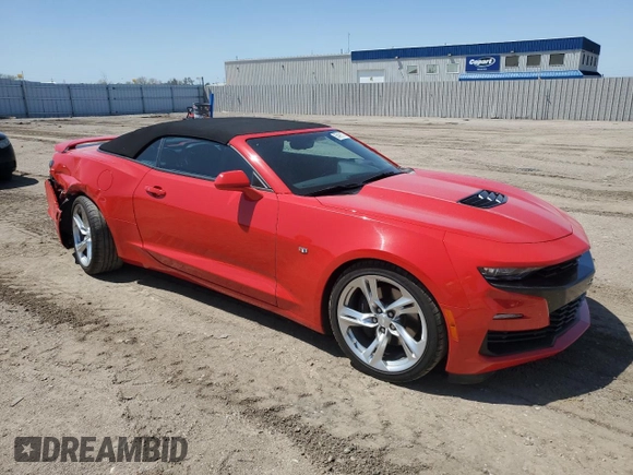 2019 Chevrolet Camaro 2SS z VIN 1G1FH3D7XK0126969, wystawiony jako Copart lot #55491575 z przebiegiem 9 156 mil mil oraz Szkoda całkowita • Salvage title. Historia ofert i sprzedaży dostępna na DreamBid. Obrazek 4.