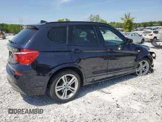 2014 BMW X3 xDrive35i with VIN 5UXWX7C53EL984609, listed as a Copart auction lot 53712325 with 138,180 mi miles and Salvage Title. Bid and sale history available at DreamBid. Image 3.